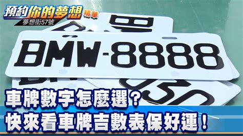 車牌尾數7|車牌數字怎麼選，快來看車牌數字吉凶對照表